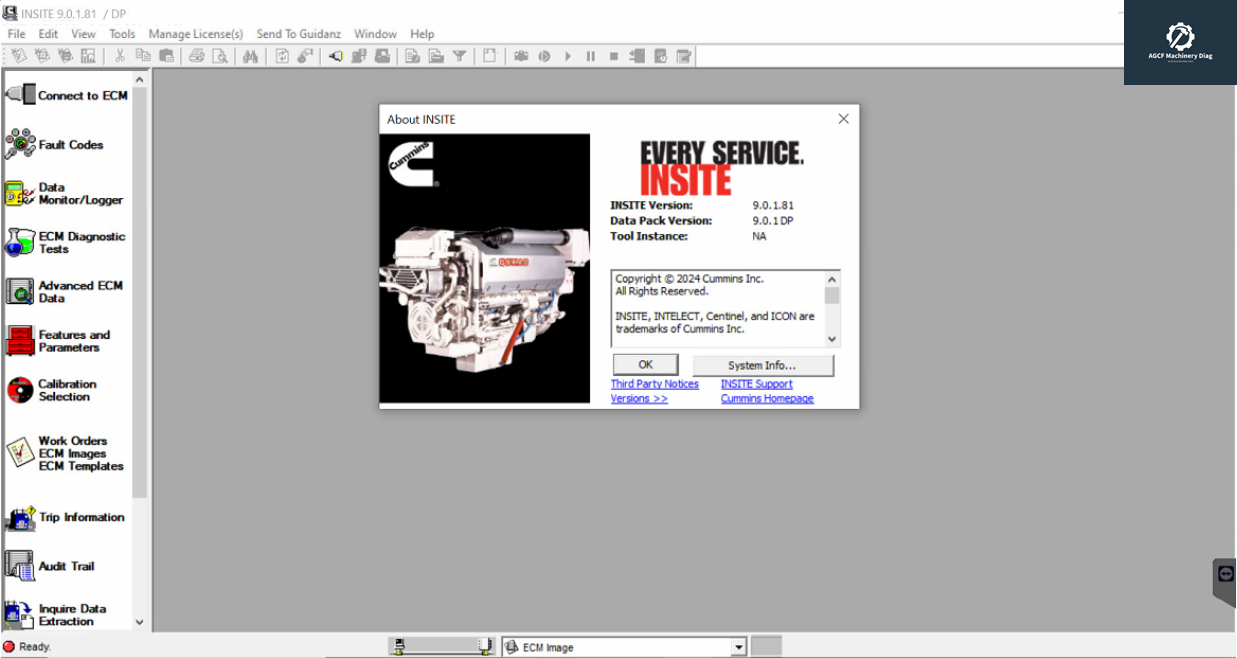 2025 Cumming INLINE 6 DataLink Adapter with INSITE 9.1.1 Diagnostic Programming Software - Image 5