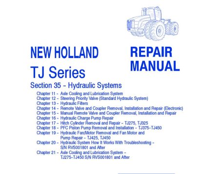 2019 New Holland AG & CE Service Manuals PDF Download (3)