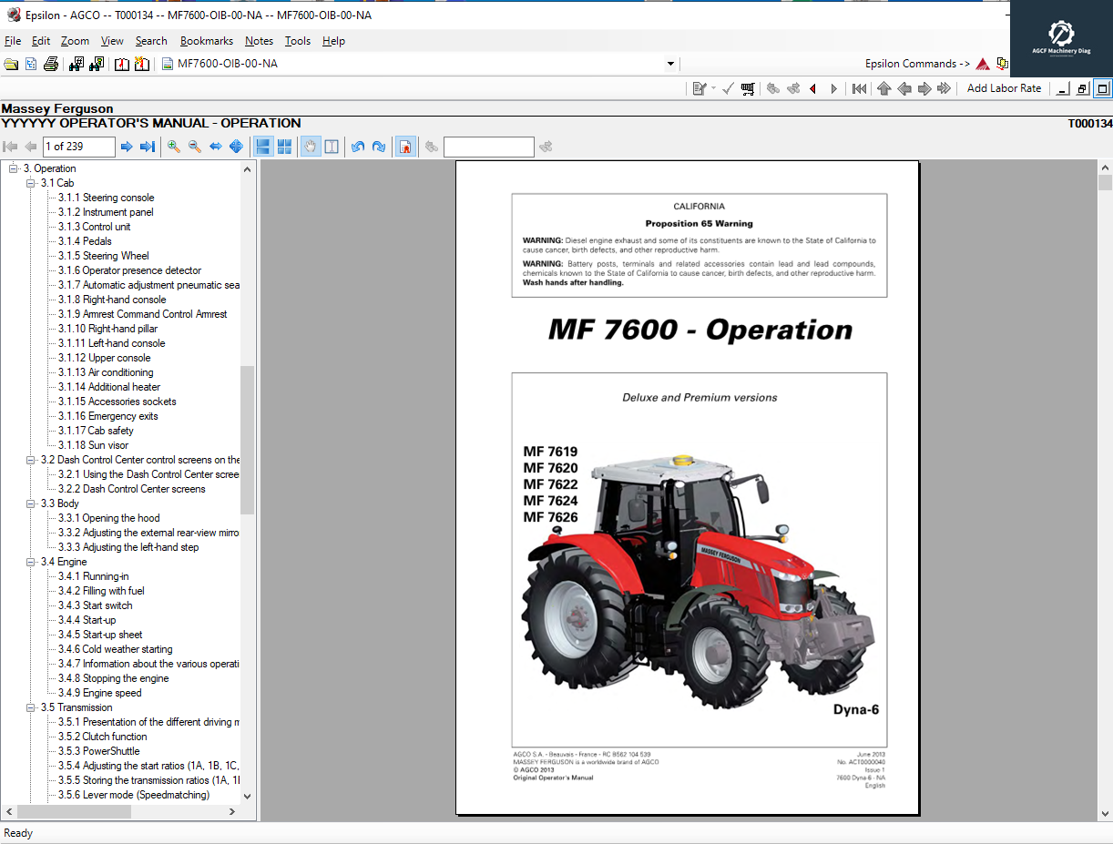 AGCO All Brands North American EPC+Service Workshop Manual 2021.03 (2)