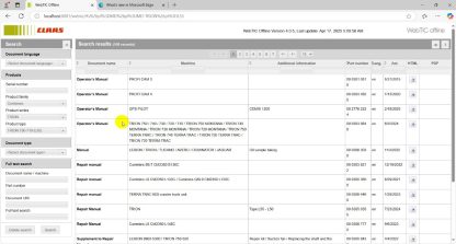 CLAAS Webtic Offline 2025.03 Workshop Repair+Service Information English (1)