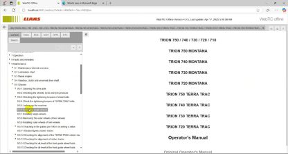 CLAAS Webtic Offline 2025.03 Workshop Repair+Service Information English (2)