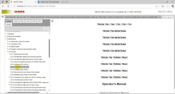 CLAAS Webtic Offline 2025.03 Workshop Repair+Service Information English (2)