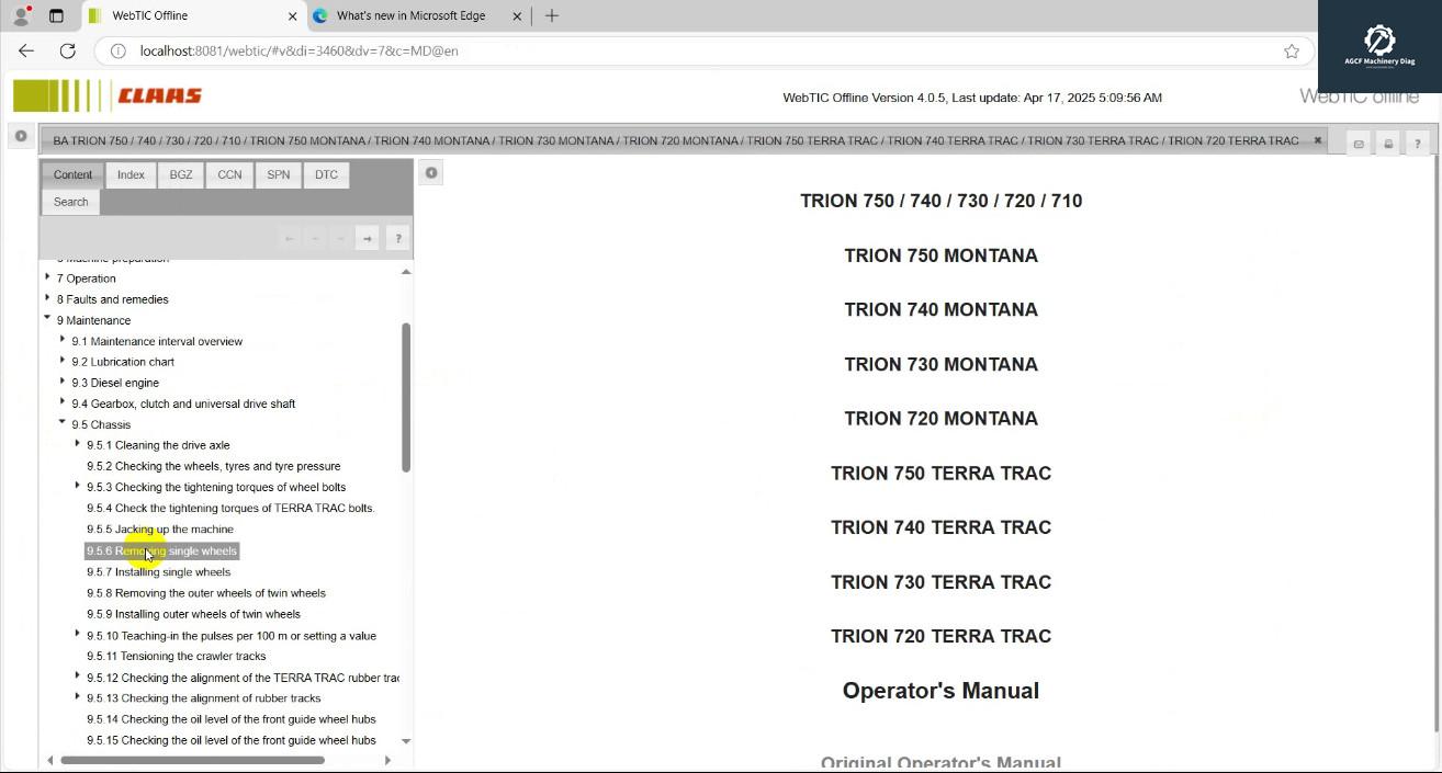 CLAAS Webtic Offline 2025.03 Workshop Repair+Service Information English (2)