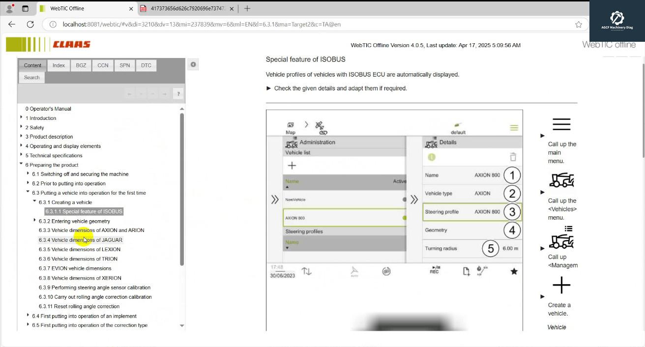 CLAAS Webtic Offline 2025.03 Workshop Repair+Service Information English (7)