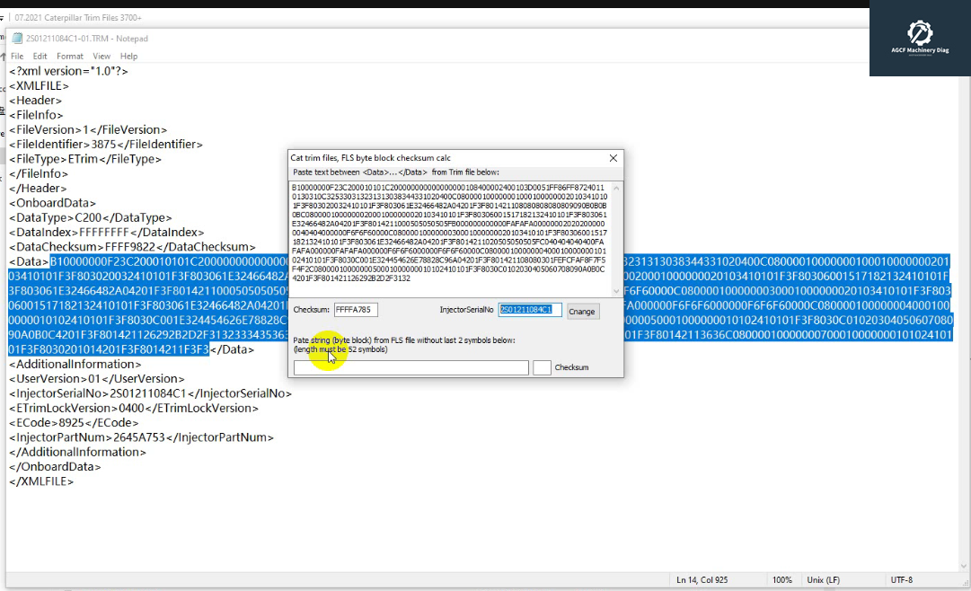 Caterpillar Checksum Calculator+3700 Injector Trim Files (6)