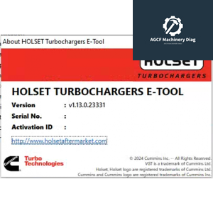 Cummings HOLSET E-Tool 1.13 Diagnostic Software