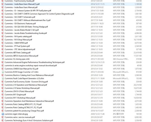 Cummings Workshop Service Repair Manuals+Diagram PDF (3)