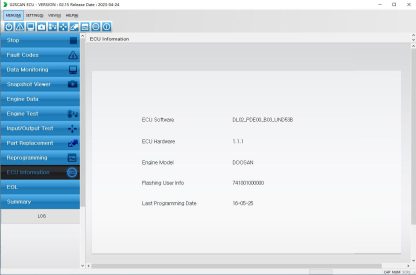 Doosan DDT SCR+DPF+G2 Scan DCU+G2 Scan ECU Diagnostic Software 2023.06 (8)