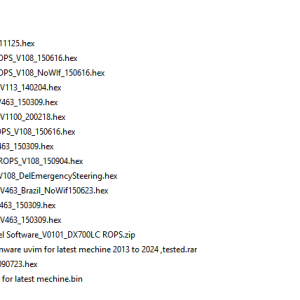 Doosan ECU ECM EPOS Flash Files Collection
