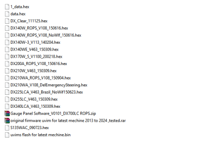 Doosan ECU ECM EPOS Flash Files Collection