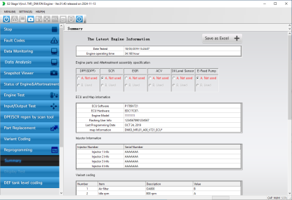 Doosan G2 Stage V T4F DMDN Engine Diagnostic Software 2024 (7)