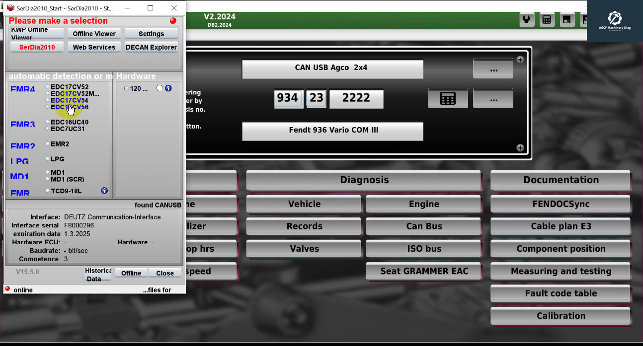 FENDIT Fendias V2.2024 Fendt Agricultural Machine Diagnostic Software (4)
