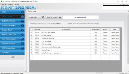 G2 LPG Scan Version 00.11 Doosan Diagnostic Software 2023 (2)