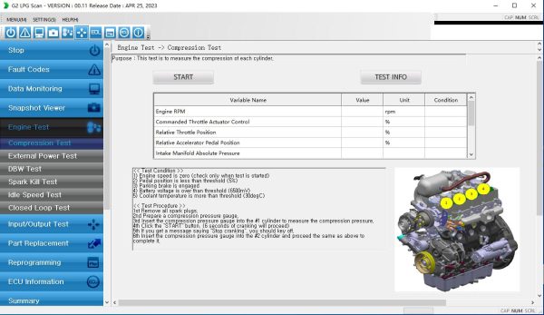G2 LPG Scan Version 00.11 Doosan Diagnostic Software 2023 (4)