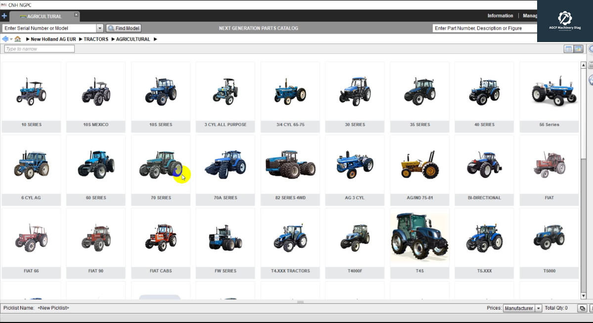 New Holland AG Euro NGPC Next Generation Parts Catalog 2019 (3)