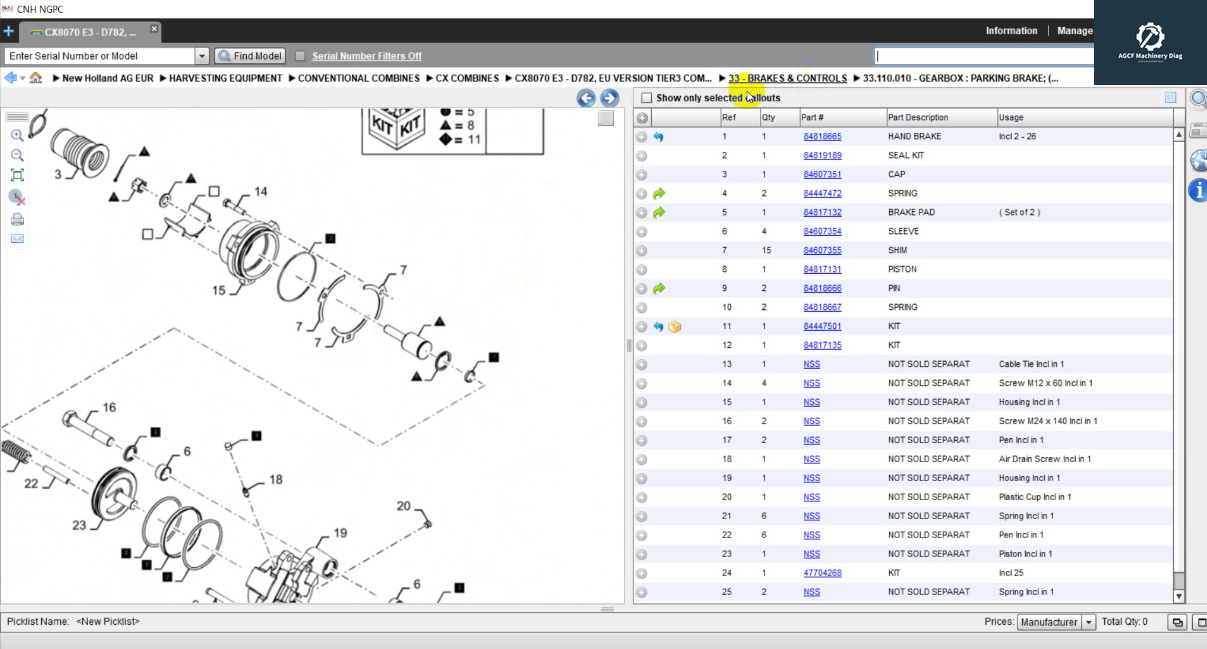 New Holland AG Euro NGPC Next Generation Parts Catalog 2019 (6)