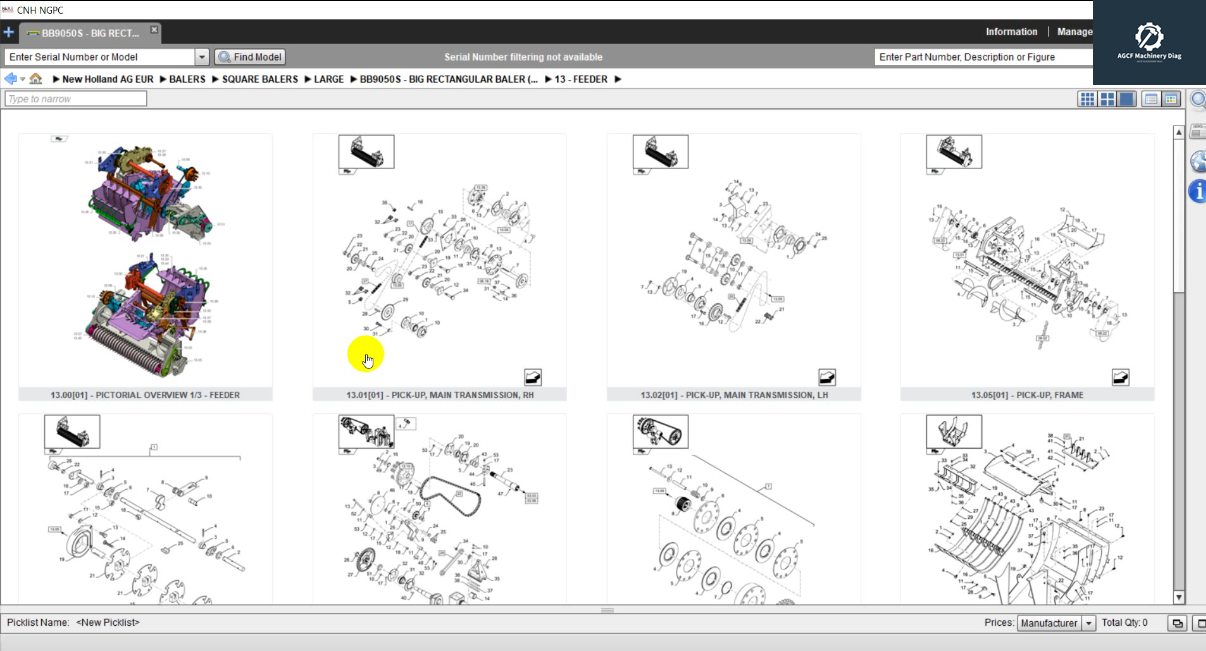 New Holland AG Euro NGPC Next Generation Parts Catalog 2019 (7)