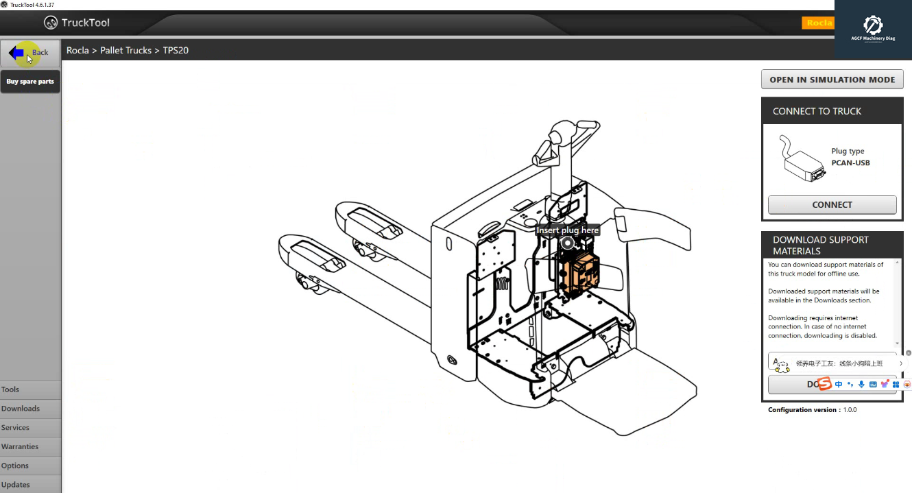 TruckTool 4.6.1.37 Diagnostic Tool for Rocla Mitsubishi CAT (2)