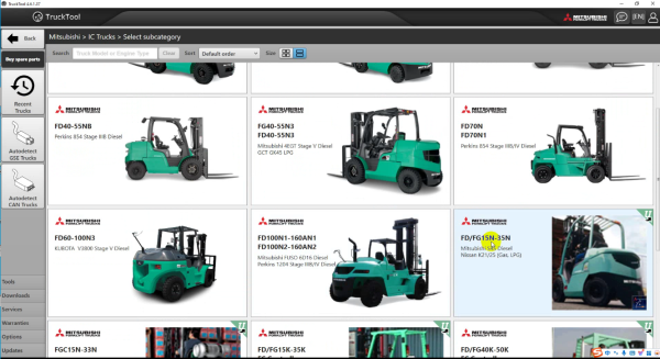 TruckTool 4.6.1.37 Diagnostic Tool for Rocla Mitsubishi CAT (4)