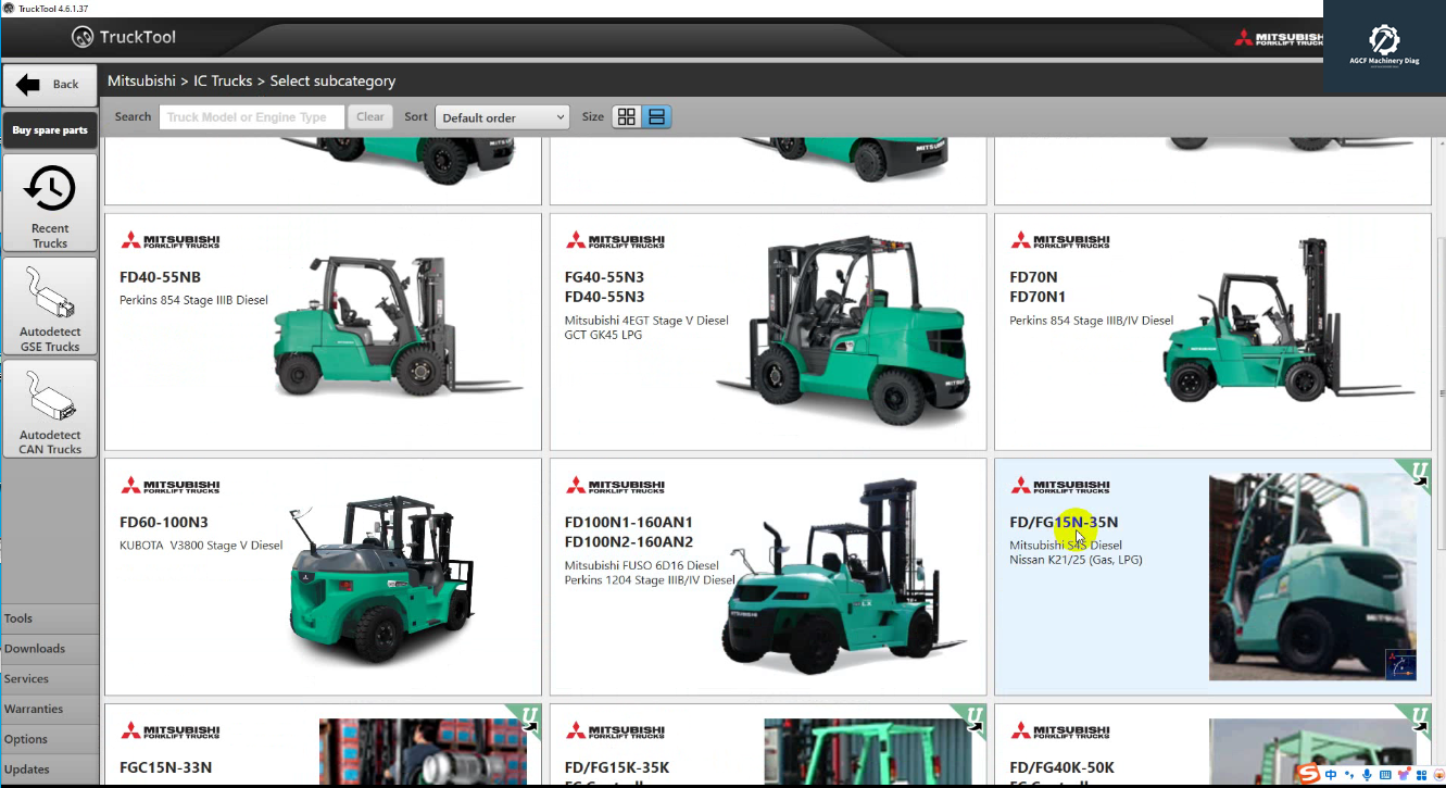 TruckTool 4.6.1.37 Diagnostic Tool for Rocla Mitsubishi CAT (4)