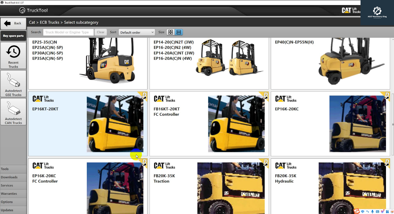 TruckTool 4.6.1.37 Diagnostic Tool for Rocla Mitsubishi CAT (5)