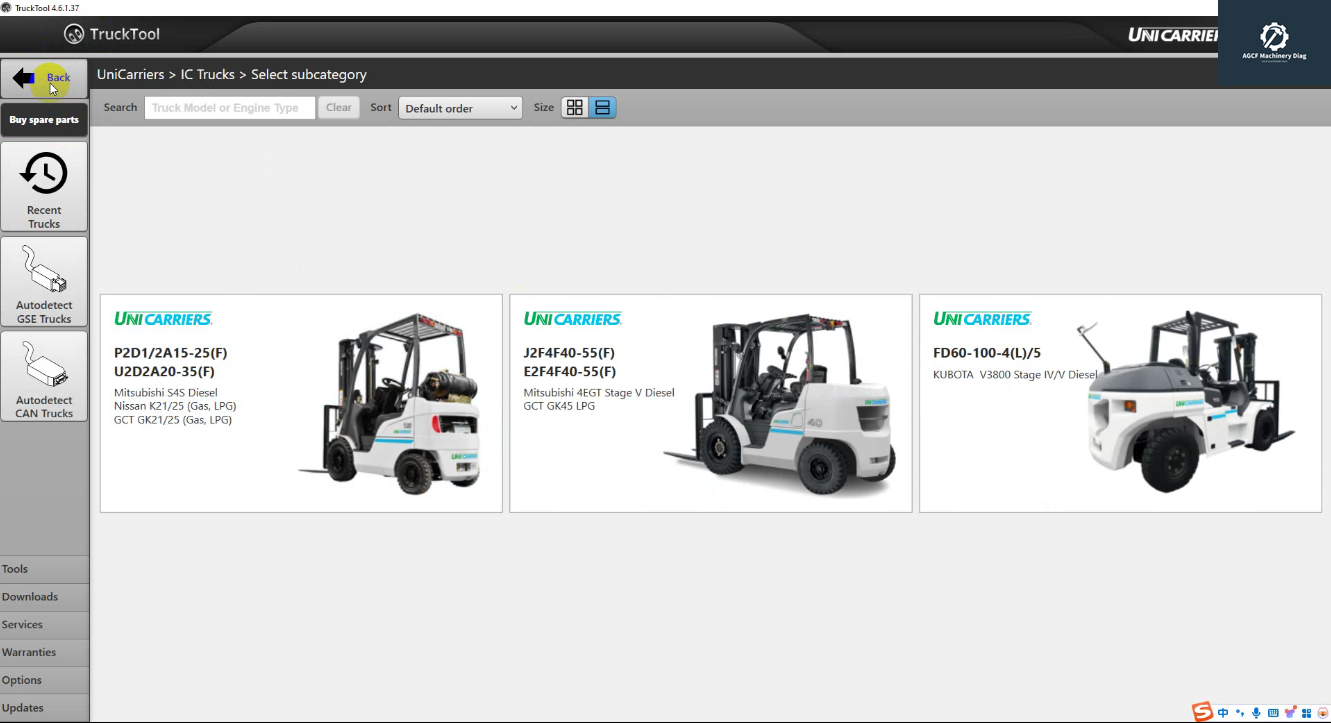 TruckTool 4.6.1.37 Diagnostic Tool for Rocla Mitsubishi CAT (6)