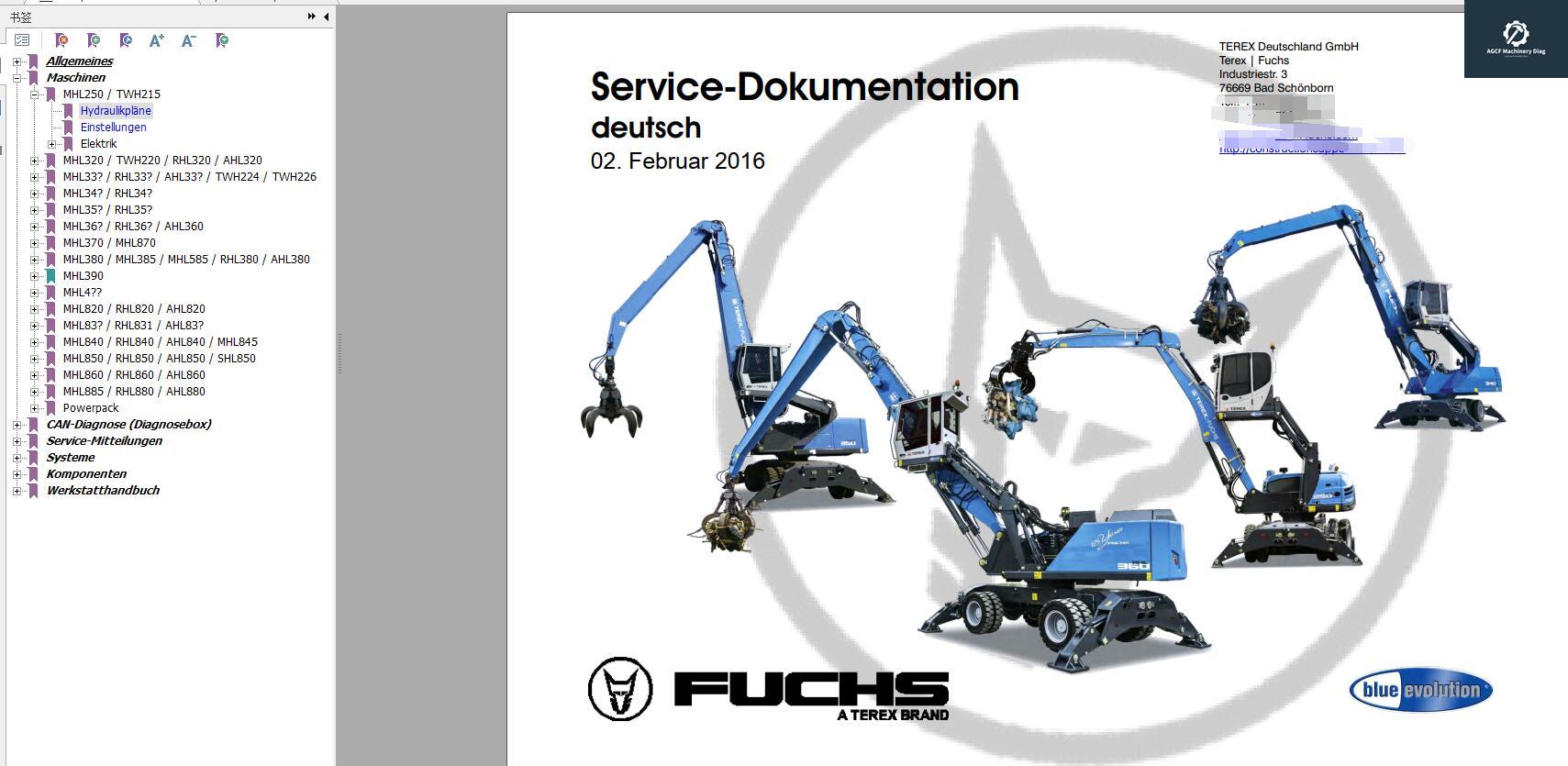 2016 Terex Fuchs Service Manual Deutsch Manual Collection (1)