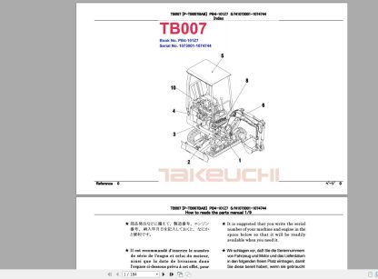 2018 Takeuchi Excavator Workshop EPC+Service Manual PDF Download (1)