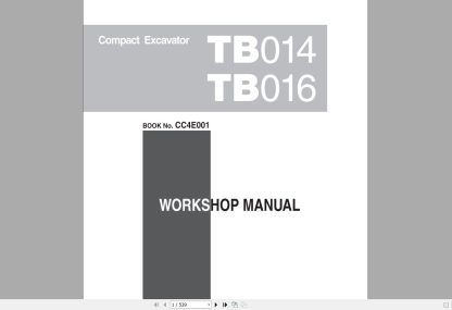 2018 Takeuchi Excavator Workshop EPC+Service Manual PDF Download (6)