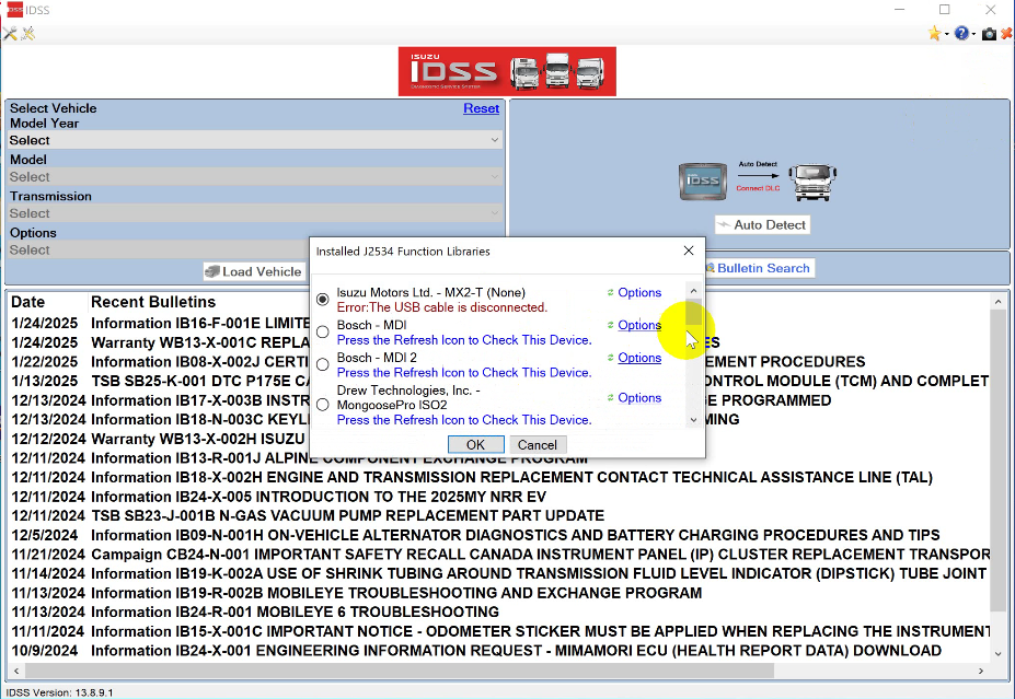 2025 ISUZU US-IDSS Truck Diagnostic (1)