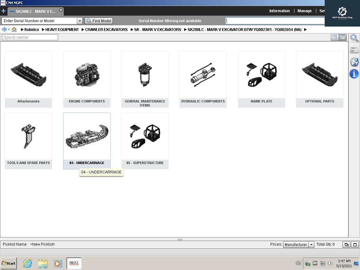 Kobelco EPC Spare Parts Catalogue VMware System 09.2014 (5)