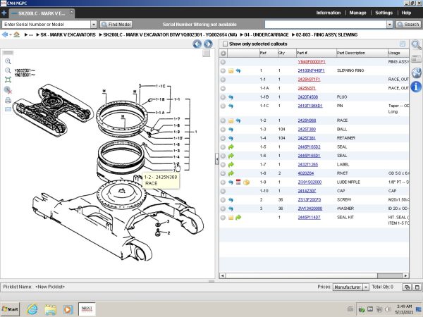 Kobelco EPC Spare Parts Catalogue VMware System 09.2014 (6)