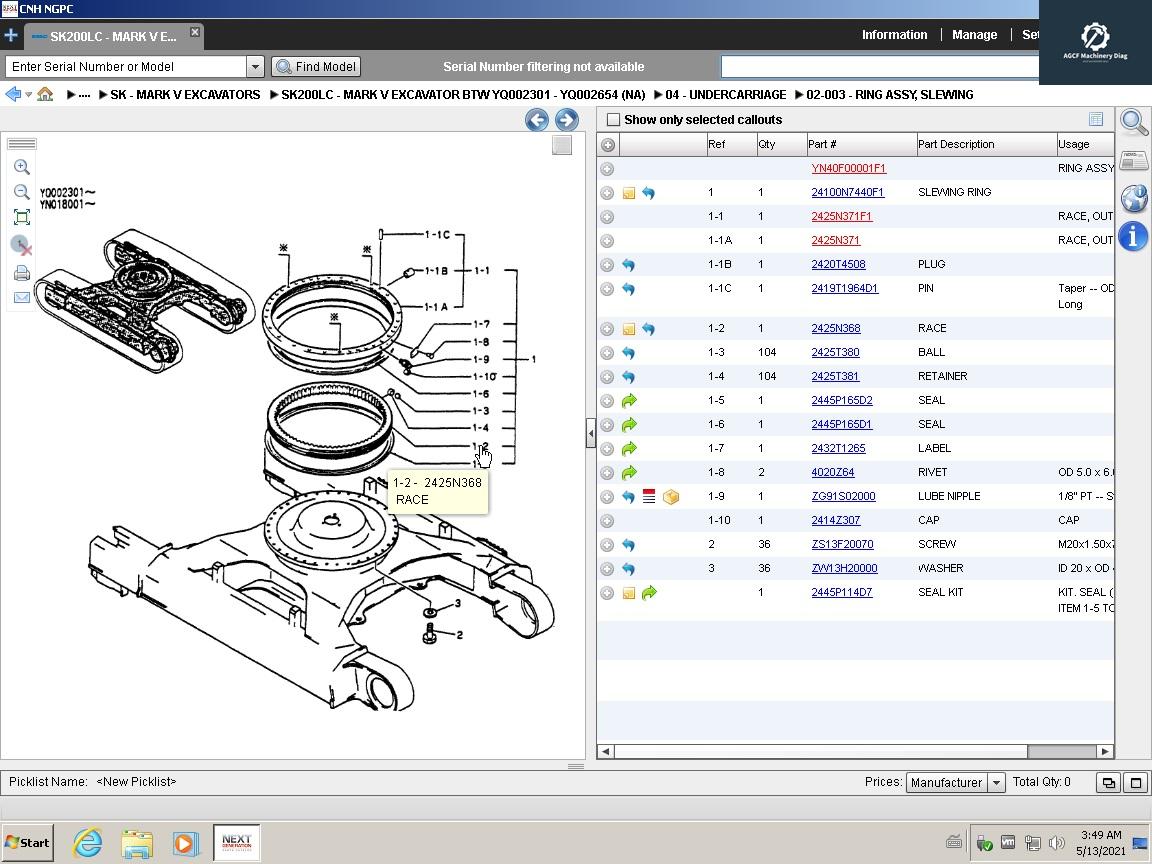 Kobelco EPC Spare Parts Catalogue VMware System 09.2014 (6)