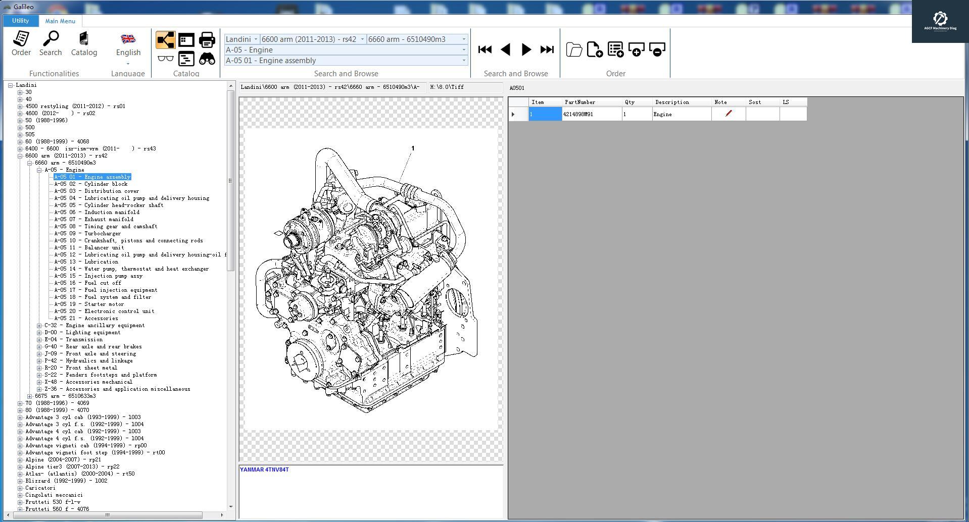 Landini EPC Galileo Tractor v8.0 Spare Parts Catalogue 2015 (2)