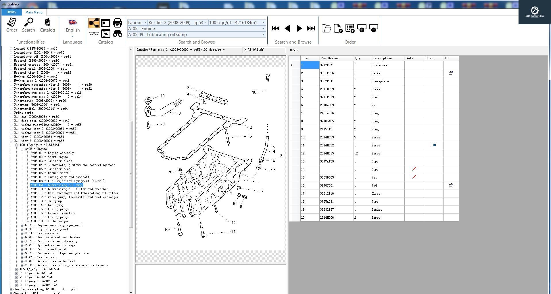 Landini EPC Galileo Tractor v8.0 Spare Parts Catalogue 2015 (5)