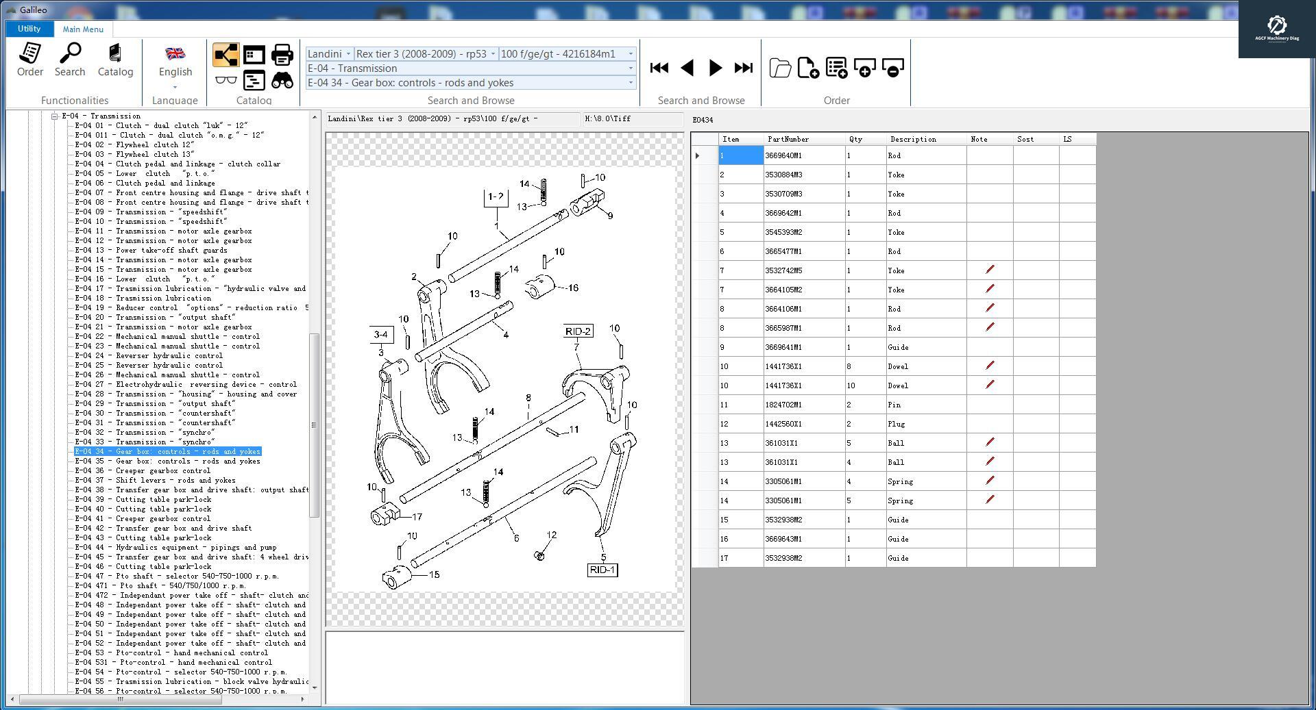 Landini EPC Galileo Tractor v8.0 Spare Parts Catalogue 2015 (6)
