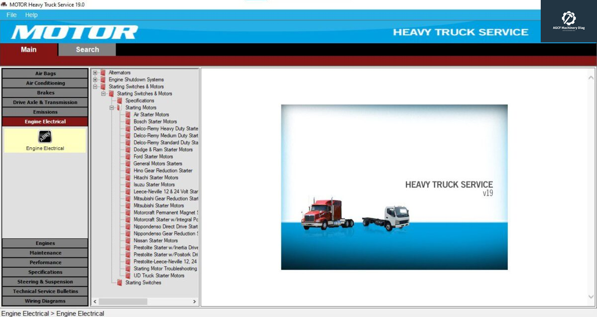 Motor Heavy Truck Service 19 Technical Information System Wiring Diagrams (1)