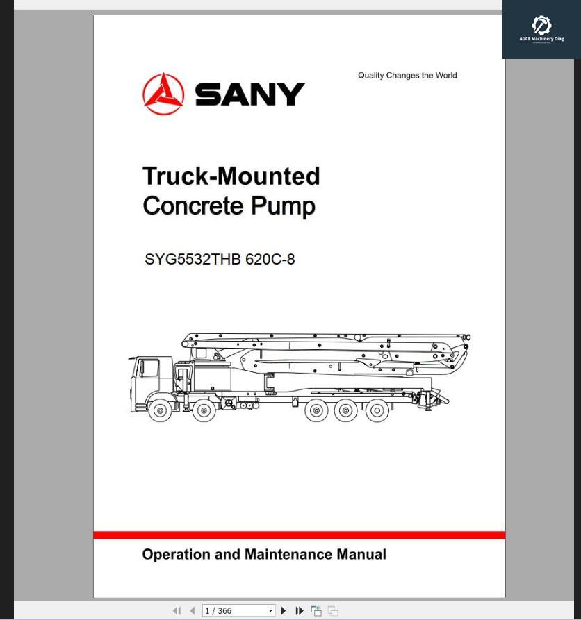 SANY Machine Workshop Manual PDF 0.99GB (4)