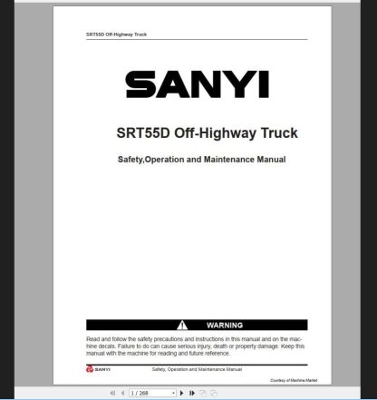 SANY Machine Workshop Manual PDF 0.99GB (5)