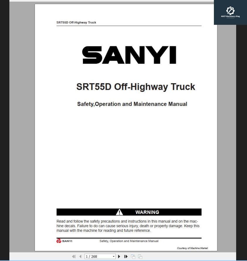 SANY Machine Workshop Manual PDF 0.99GB (5)