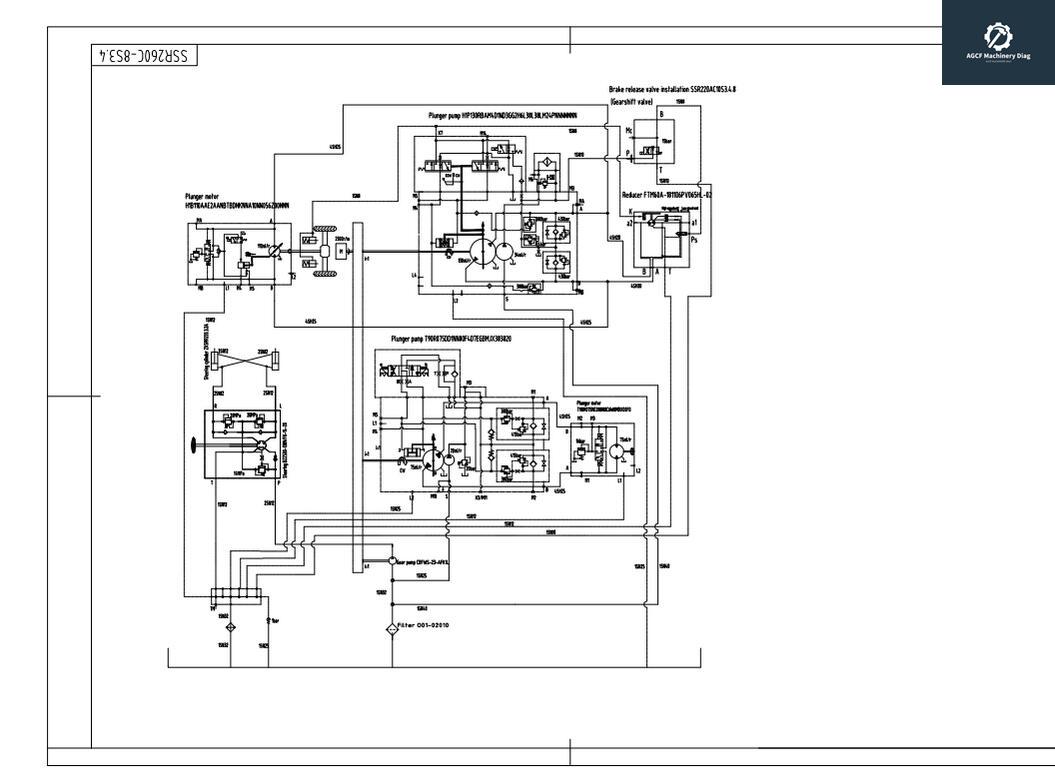 SANY Machinery Operation & Maintenance Manual,Part Manual,Electric & Hydraulic Schematic (3)