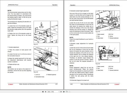 SANY Machinery Operation & Maintenance Manual,Part Manual,Electric & Hydraulic Schematic (5)