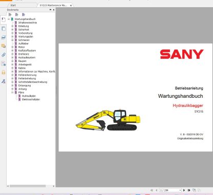 SANY Machinery Parts Book Diagram Service Manual PDF (3)