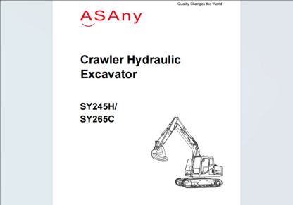SANY SY245H SY265C Machinery Maintenance Manual Electrical Hydraulic Diagrams (1)