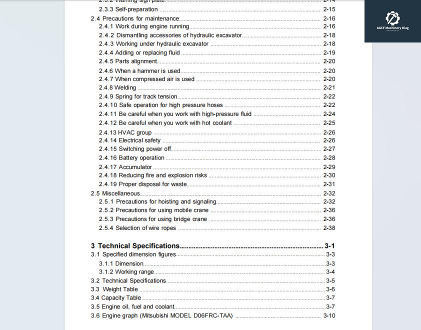 SANY SY245H SY265C Machinery Maintenance Manual Electrical Hydraulic Diagrams (3)