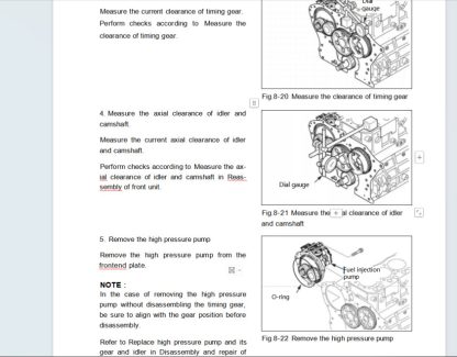 SANY SY245H SY265C Machinery Maintenance Manual Electrical Hydraulic Diagrams (6)