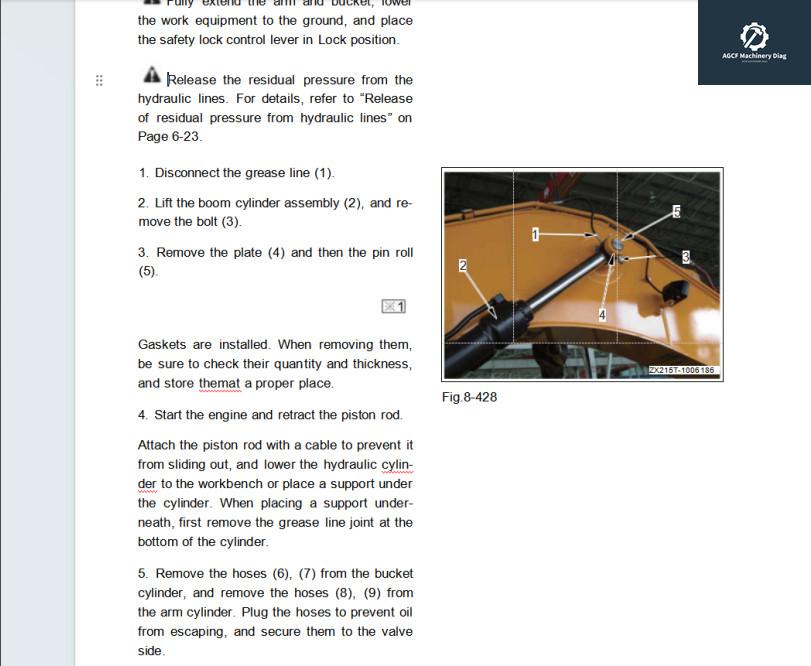 SANY SY245H SY265C Machinery Maintenance Manual Electrical Hydraulic Diagrams (7)