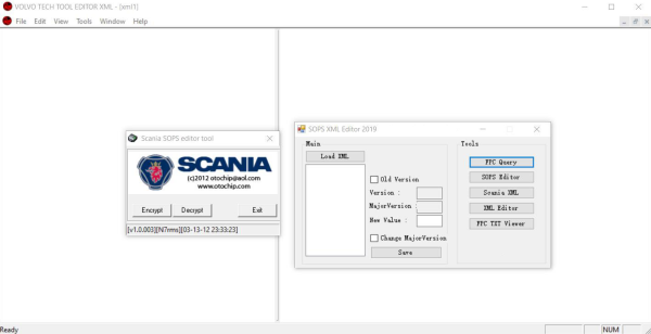 Scania SOPS XML Editor 2018+Encryptor Decryptor