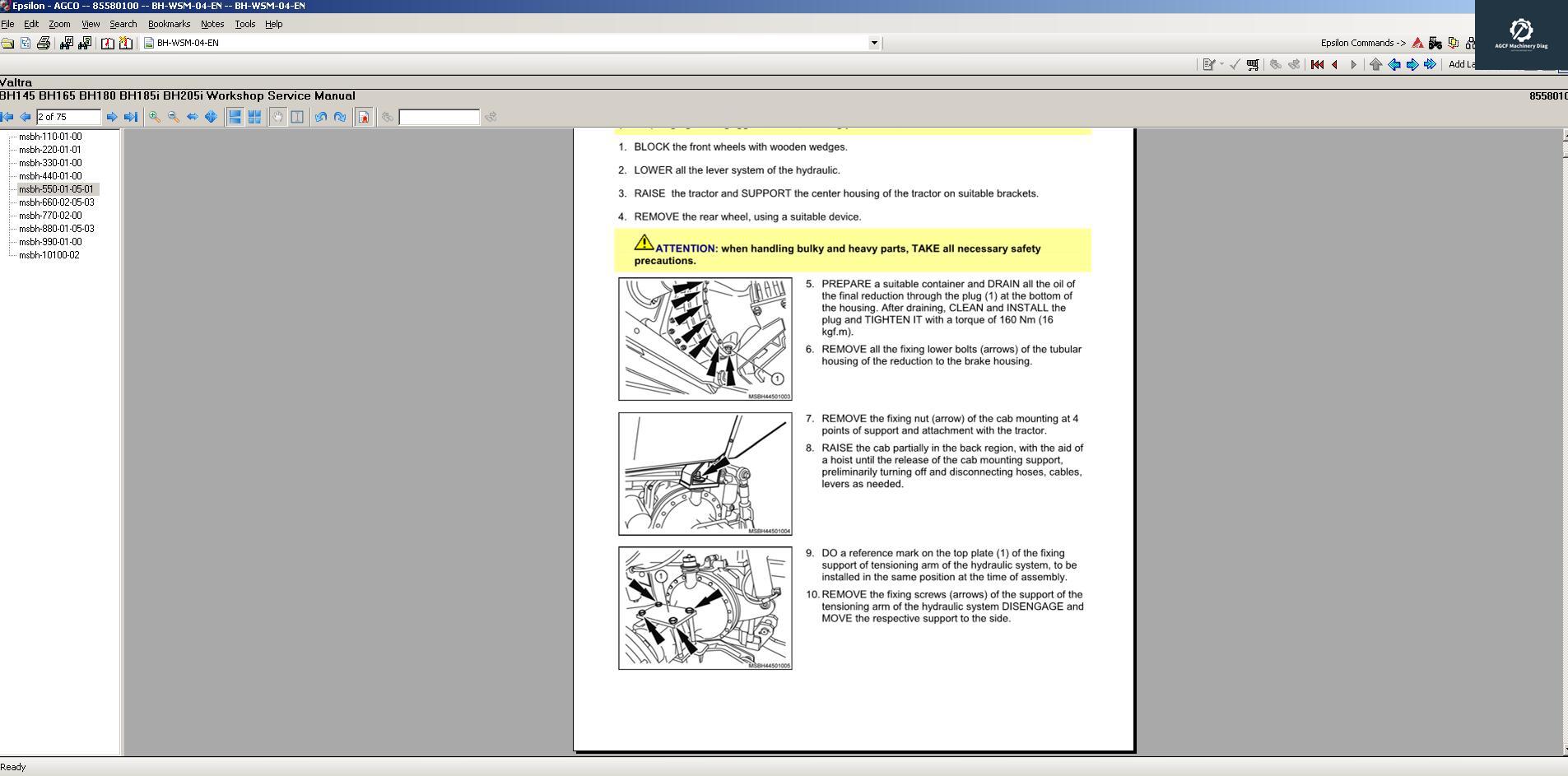 Valtra Tractor Service Manual Europe 05.2017 Download & Installation (5)