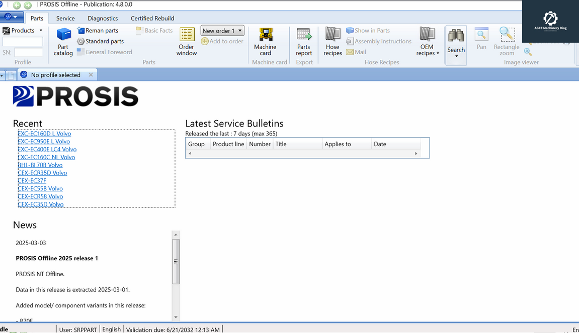 Volvo PROSIS 2025.03 Construction Parts Catalogue+Service Manuals (1)